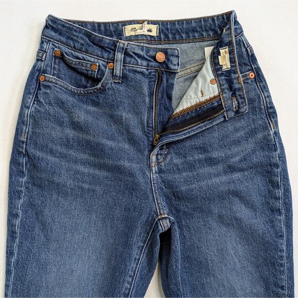 Madewell Jeans Curvy Perfect Vintage 26 Blue Denim Decatur Wash GUC NM281 - Picture 5 of 11